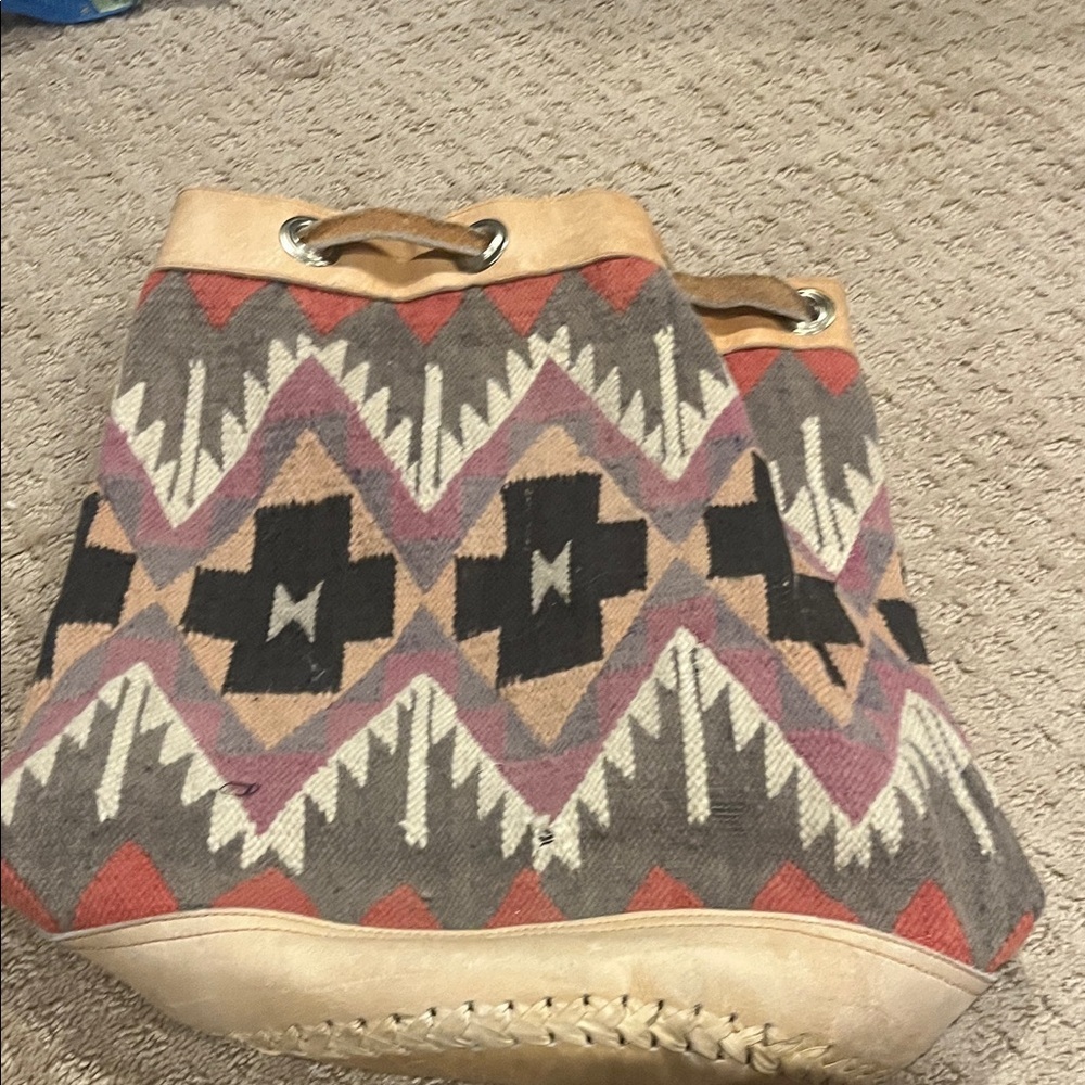 Geometric Patterned Tote Bag backpack